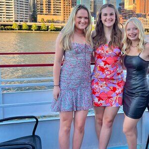 ASTR the Label Floral Ruffle Mini Dress, Size Large